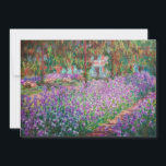 Carte De Remerciements Claude Monet - Le jardin de l'artiste à Giverny<br><div class="desc">Jardin de l'artiste à Giverny / Le Jardin de l'artiste a Giverny - Claude Monet,  1900</div>