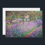 Carte De Remerciements Claude Monet - Le jardin de l'artiste à Giverny<br><div class="desc">Jardin de l'artiste à Giverny / Le Jardin de l'artiste a Giverny - Claude Monet,  1900</div>