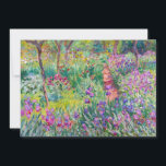 Carte De Remerciements Claude Monet - Le jardin d'Iris à Giverny<br><div class="desc">Jardin d'Iris à Giverny / Jardin d'Artiste à Giverny - Claude Monet, 1899-1900</div>