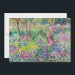 Carte De Remerciements Claude Monet - Le jardin d'Iris à Giverny<br><div class="desc">Jardin d'Iris à Giverny / Jardin d'Artiste à Giverny - Claude Monet,  1899-1900</div>