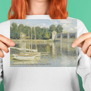 Carte De Remerciements Claude Monet Le Pont Argenteuil (1874)