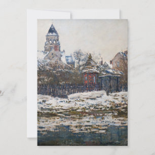 Carte De Remerciements Claude Monet - L'église de Vétheuil
