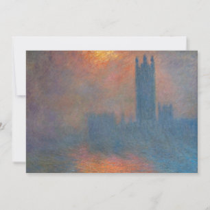 Carte De Remerciements Claude Monet - Les Chambres du Parlement Londres
