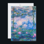 Carte De Remerciements Claude Monet - Lys d'eau 1919<br><div class="desc">Claude Monet - Water Lilies 1919. La célèbre peinture artistique.</div>