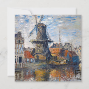 Carte De Remerciements Claude Monet - Moulin à vent, Amsterdam