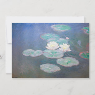 Carte De Remerciements Claude Monet - Nymphéas, Effet du soir