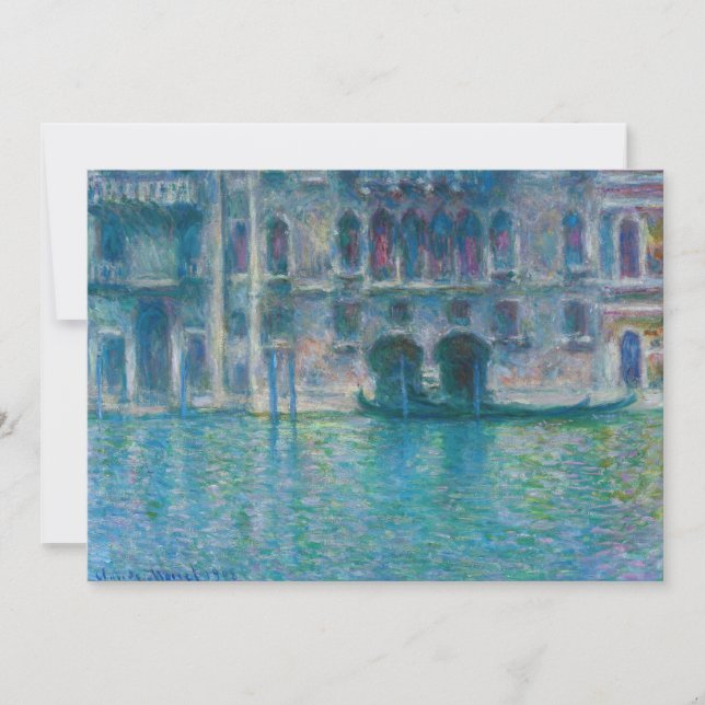 Carte De Remerciements Claude Monet - Palazzo da Mula (Devant)