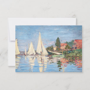Carte De Remerciements Claude Monet - Régates à Argenteuil