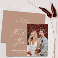 Clay Élégant Script Photo moderne Simple Mariage