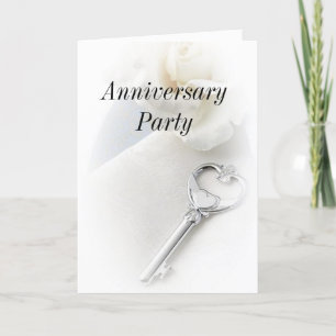 Carte De Remerciements clé à ma fête d'anniversaire de coeur