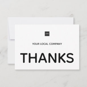 Carte De Remerciements Client minimaliste