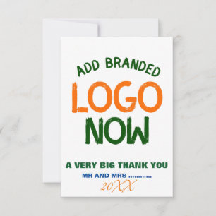 CARTE DE REMERCIEMENTS CLIENT SIMPLE CONTEMPORAIN PROPRE BLANC MODE