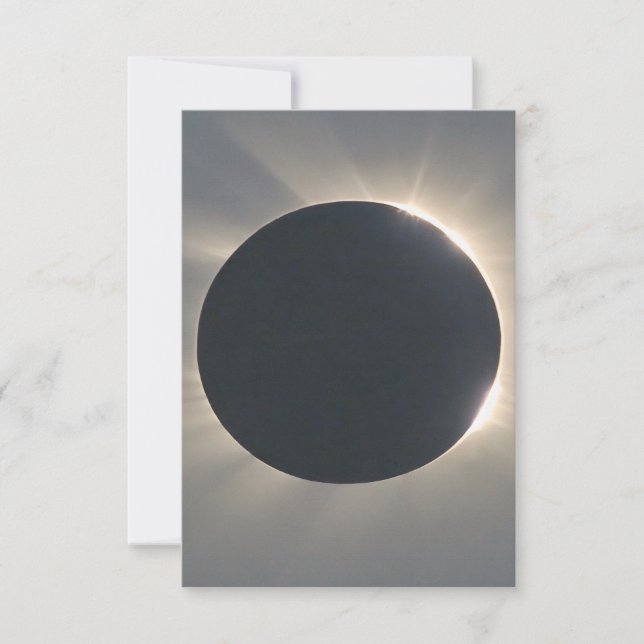 Carte De Remerciements Clôture de l'éclipse solaire (Devant)