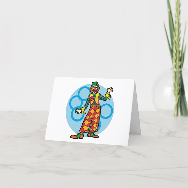 Carte De Remerciements Clown de Carnaval Classique (Créateur téléchargé)