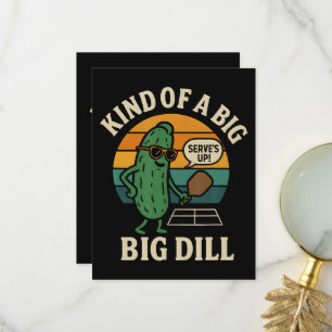 Carte De Remerciements Club de pickleball social drôle Big Dill