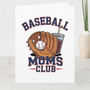 Carte De Remerciements Club des mamans de baseball Fête des mères