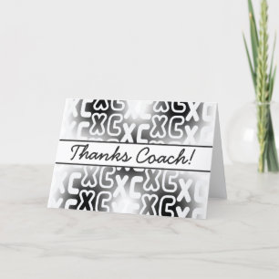 Carte De Remerciements Coach XC Cross Country