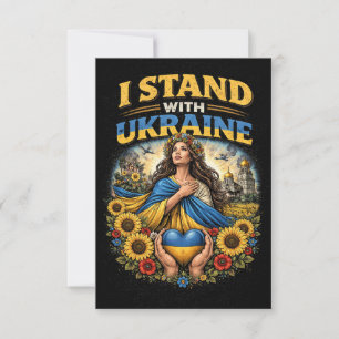 Carte De Remerciements Cœur de l'Ukraine