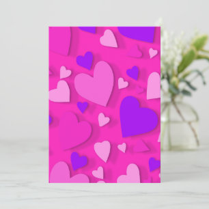Carte De Remerciements Cœur en papier décoratif 8