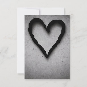 Carte De Remerciements Cœur en reste, N° 01