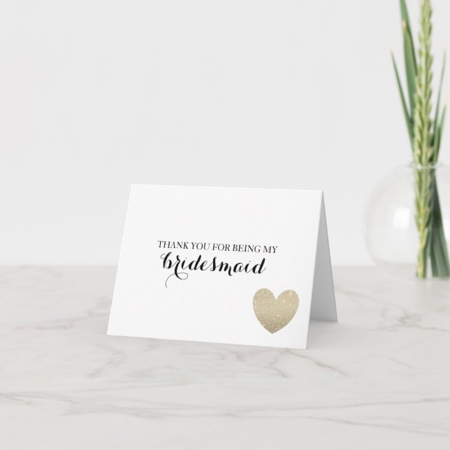 Carte de remerciements - Coeur nuptial (Devant)