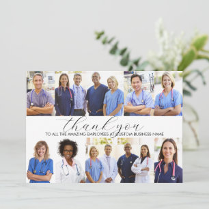 Carte De Remerciements Collage de 8 photos personnalisé pour l'appréciati