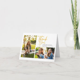 Carte De Remerciements Collage de photos de remise de diplômes Diplômé au