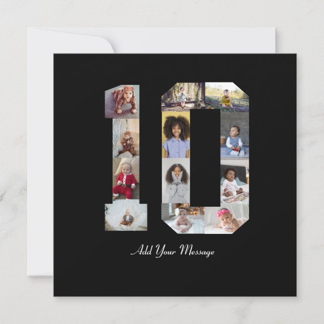 Carte De Remerciements Collage photo numéro 10 (Devant)