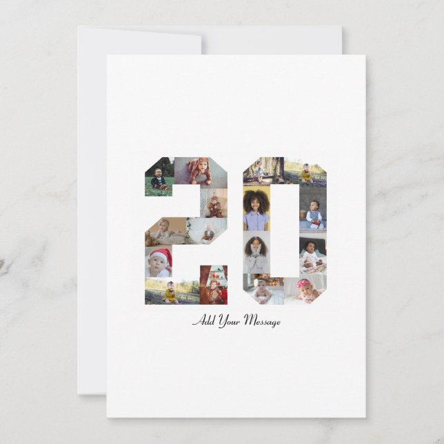 Carte De Remerciements Collage photo numéro 20 (Devant)