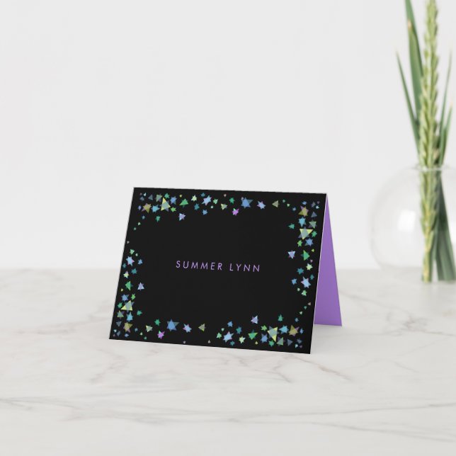 Carte de remerciements COLORÉ de bat mitzvah de (Devant)