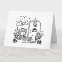Coloriez votre propre maison mignonne avec le chie