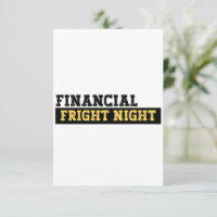 Comptable amusant Halloween -Fright Night