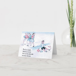 Carte De Remerciements Comptine Vintage