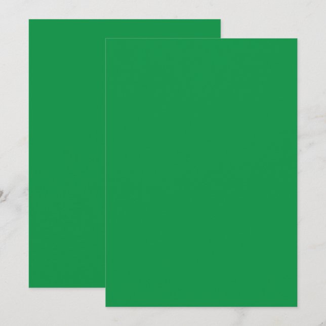 Carte De Remerciements Conception avec un Arrière - plan vert et une bord (Devant / Derrière)