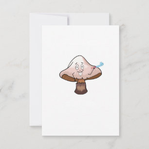 Carte De Remerciements Conception champignon, champignon de fête