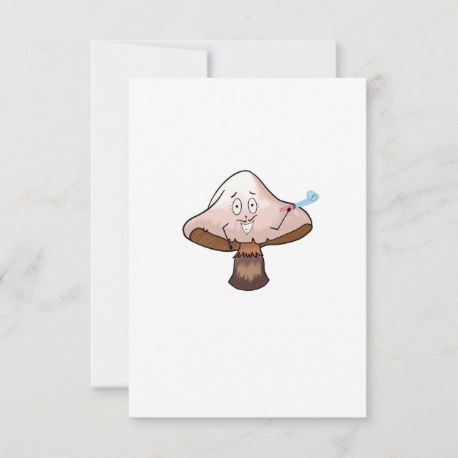 Carte De Remerciements Conception champignon, champignon de fête (Devant)
