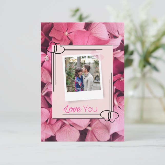 Carte De Remerciements Conception de couple amoureux (Debout devant)