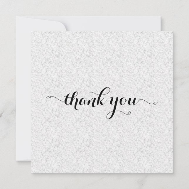 Carte De Remerciements Conception de papier nuageuse pliée Mini (Devant)