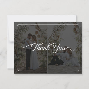 Carte De Remerciements Concevez votre propre 2 Mariage photo Collage