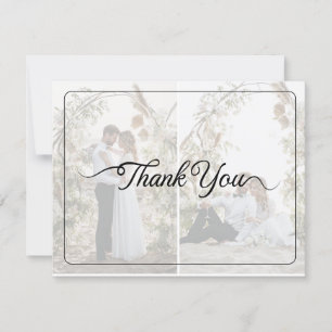 Carte De Remerciements Concevez votre propre 2 Mariage photo Collage
