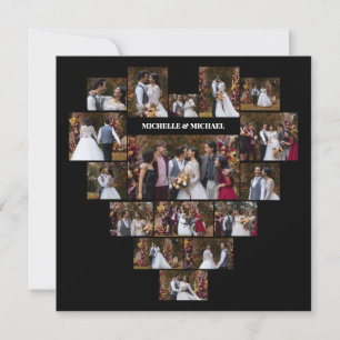 Carte De Remerciements Concevez votre propre coeur d'amour en forme de co