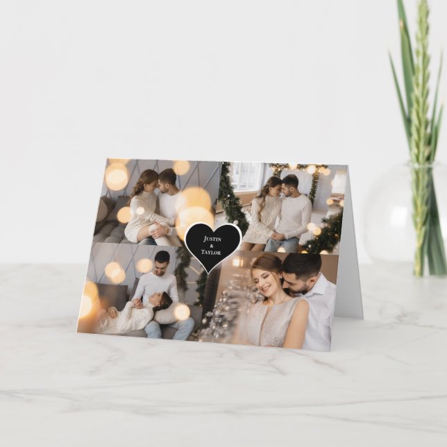 Carte De Remerciements Concevez votre propre collection de 4 photos (Devant)