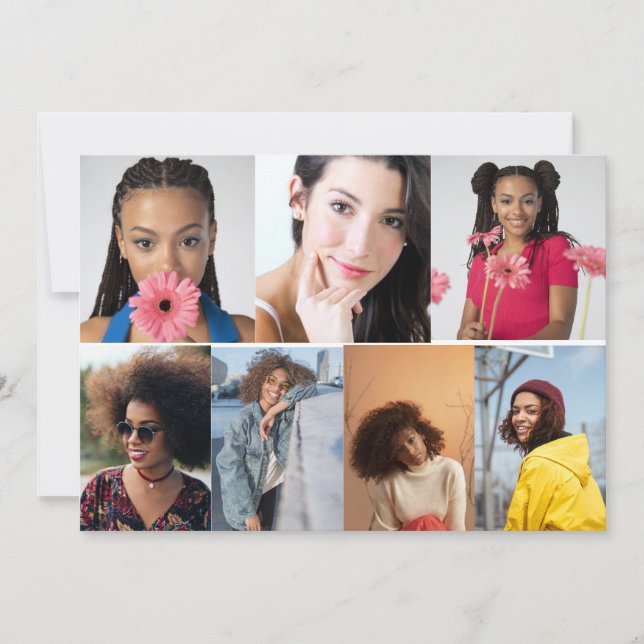 Carte De Remerciements Concevez votre propre collection de 7 photos (Devant)