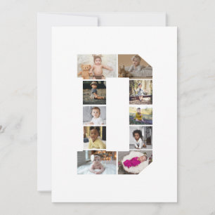 Carte De Remerciements Concevez votre propre lettre D photo Collage