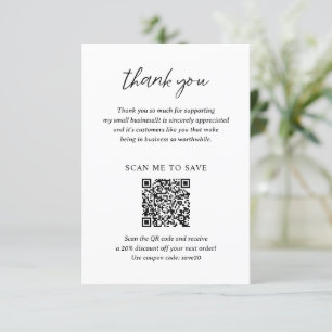 Carte De Remerciements Contemporain minimaliste entreprise moderne