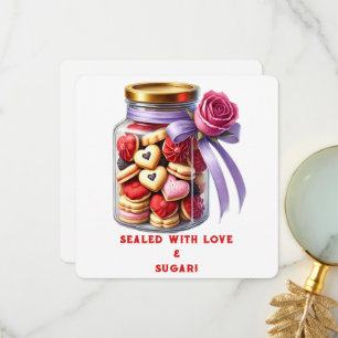 Carte De Remerciements Cookie Jar - Valentine's Day Card