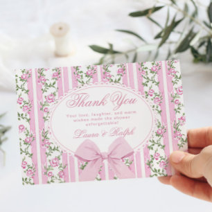 Carte De Remerciements Coquette Arc Love Shack Baby Shower