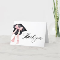 Coquette de graduation moderne Blush Pink Bow