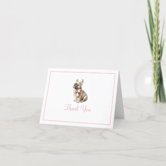 Carte De Remerciements Coquette Frenchie