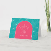 Coquille tropicale Arch Rose Blue Beach Mariage